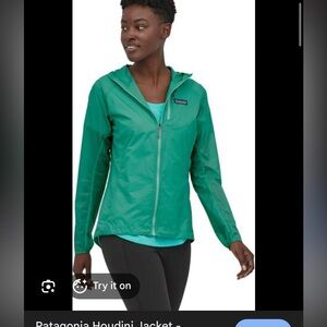 Patagonia Women's Teal Houdini Lightweight Jacket
